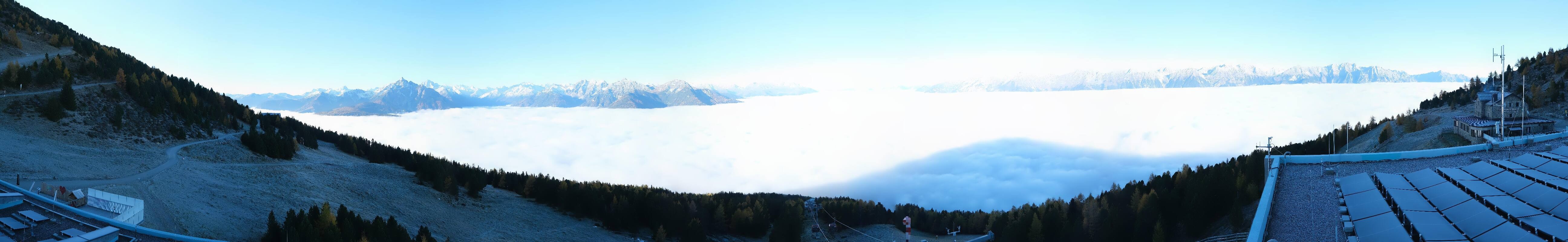 Archiv Foto Webcam Patscherkofel - Blick auf Innsbruck