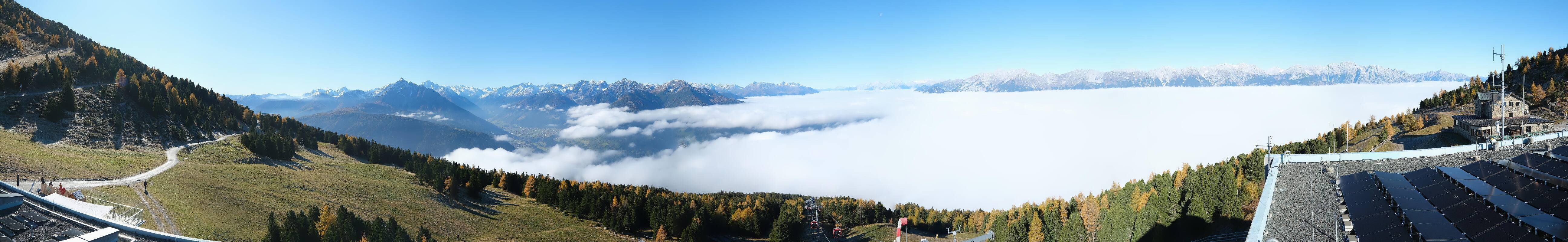 Archiv Foto Webcam Patscherkofel - Blick auf Innsbruck