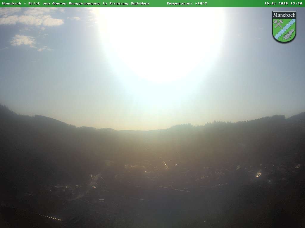 Archived image Webcam Ilmenau: View Manebach