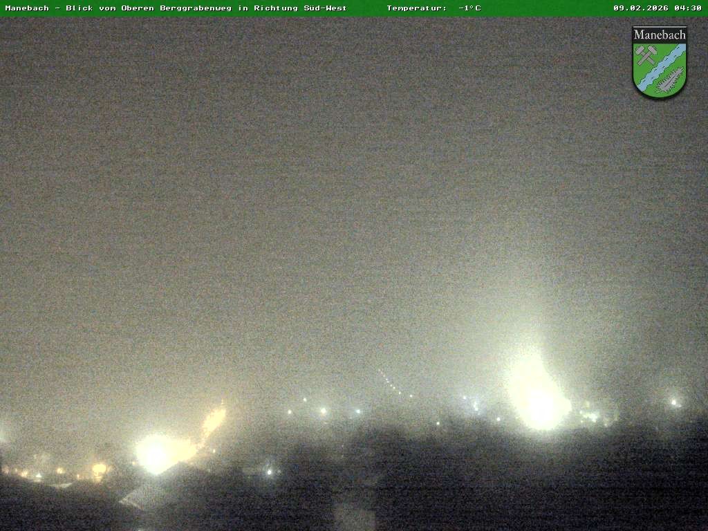 Archiv Foto Webcam Ilmenau - Blick auf Manebach