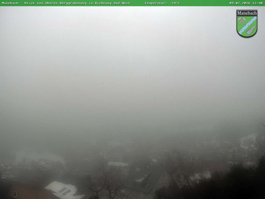 Archiv Foto Webcam Ilmenau - Blick auf Manebach