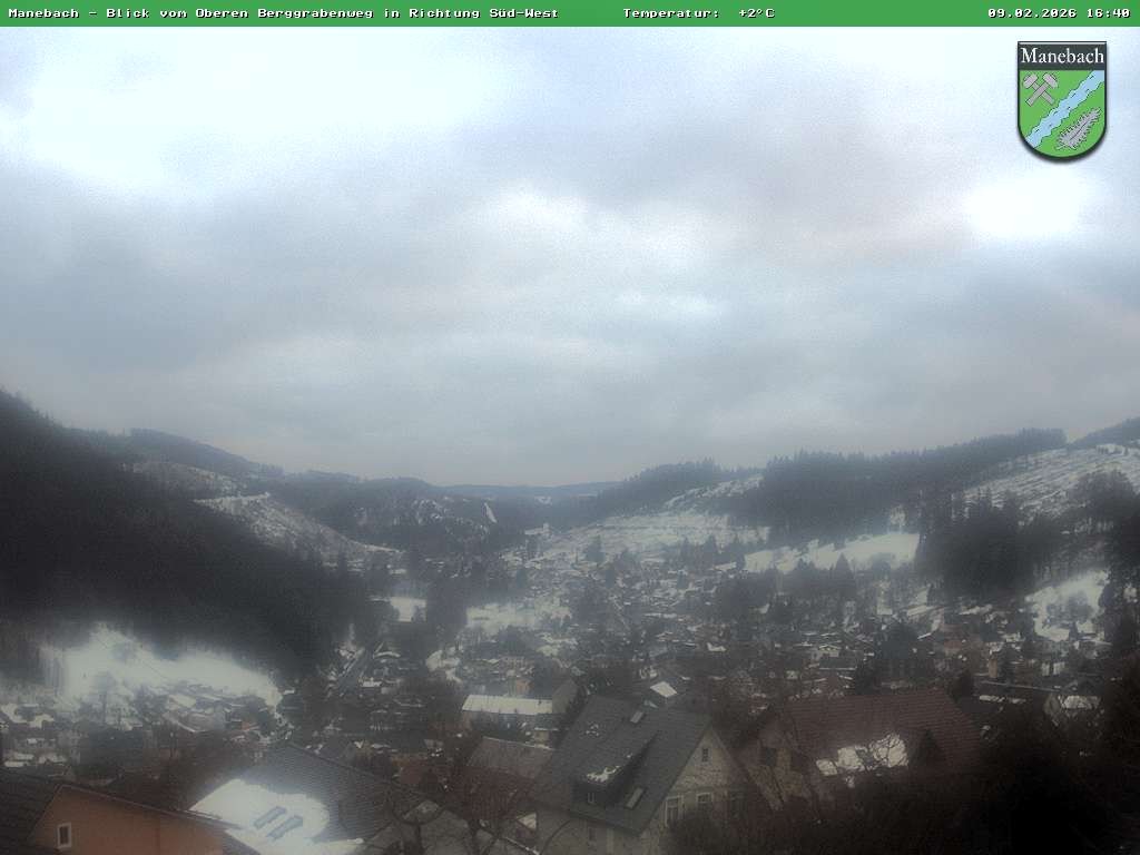 Archiv Foto Webcam Ilmenau - Blick auf Manebach
