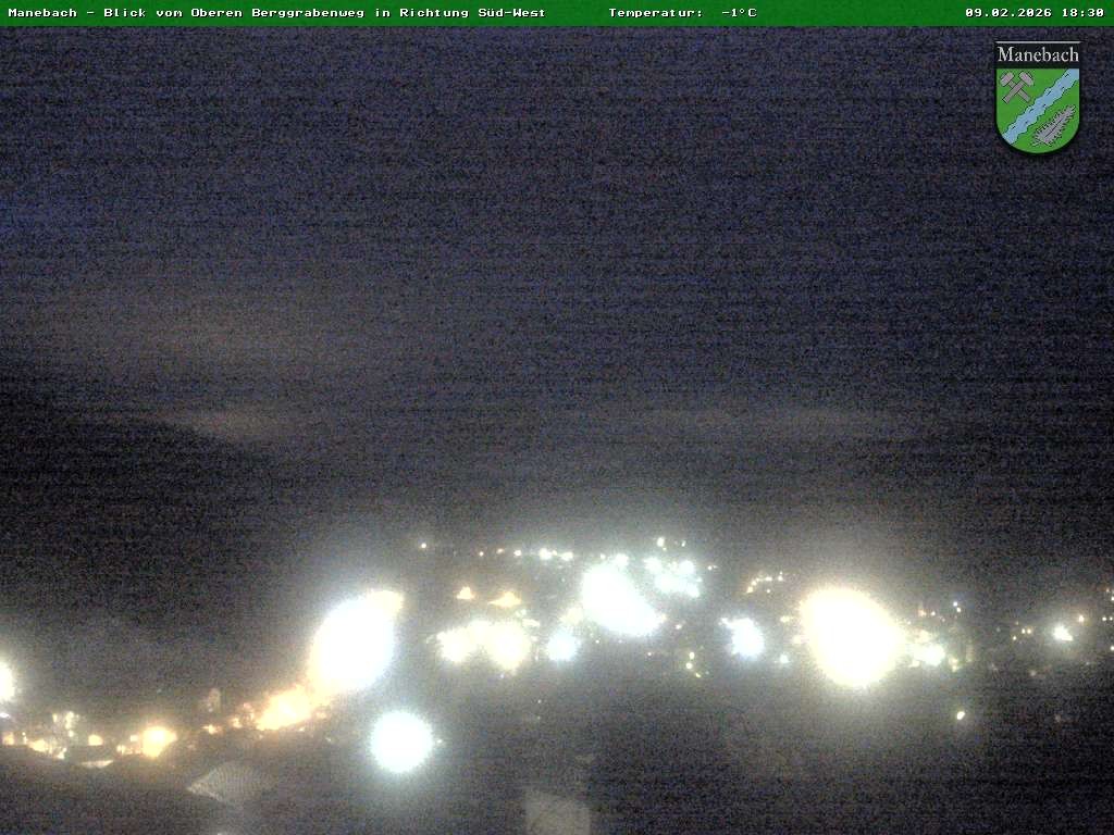 Archiv Foto Webcam Ilmenau - Blick auf Manebach