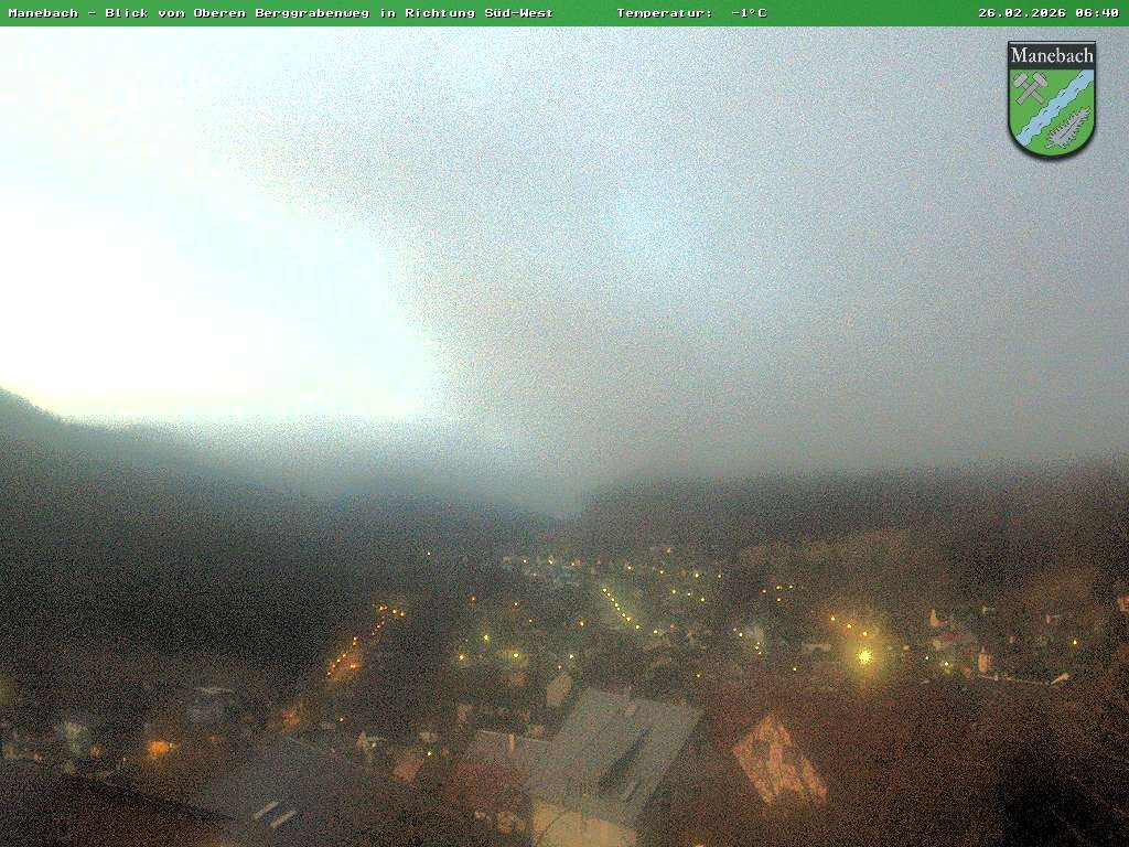 Archived image Webcam Ilmenau: View Manebach