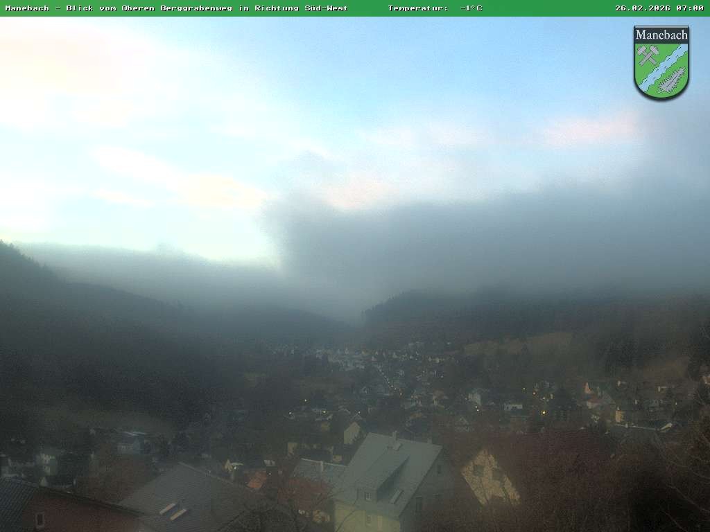 Archived image Webcam Ilmenau: View Manebach
