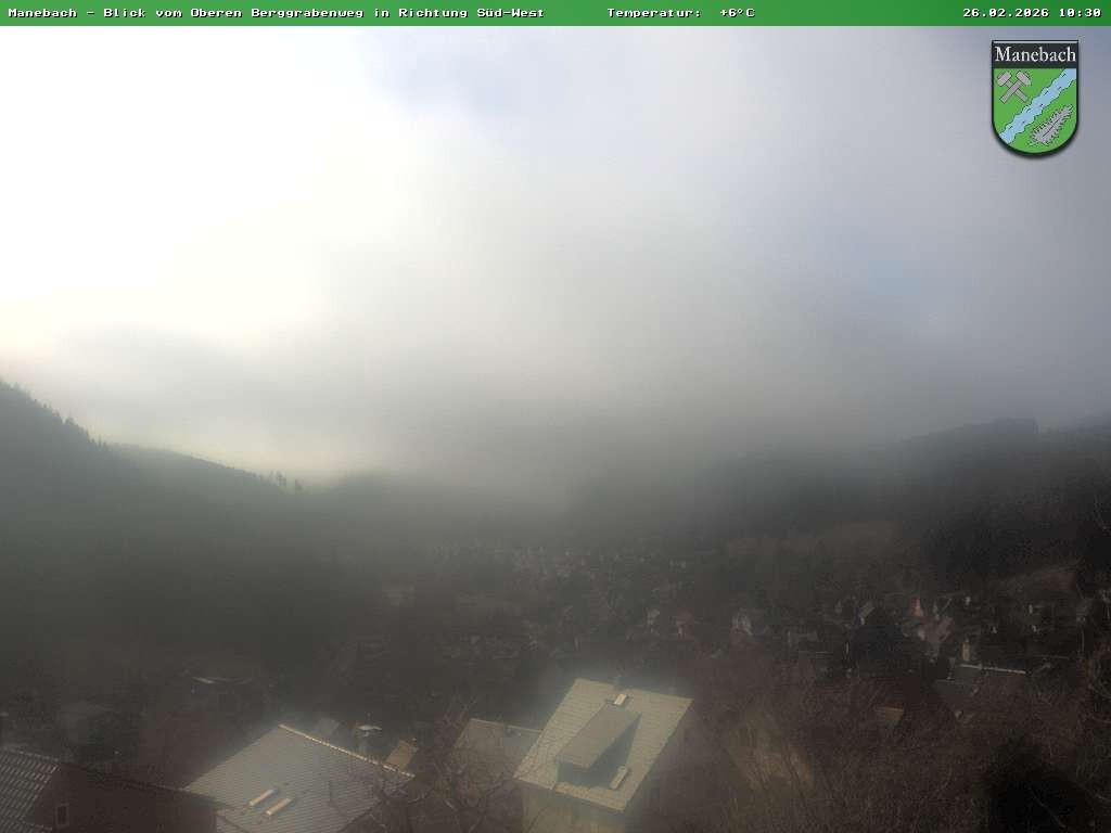 Archived image Webcam Ilmenau: View Manebach