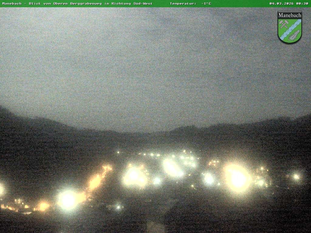 Archiv Foto Webcam Ilmenau - Blick auf Manebach