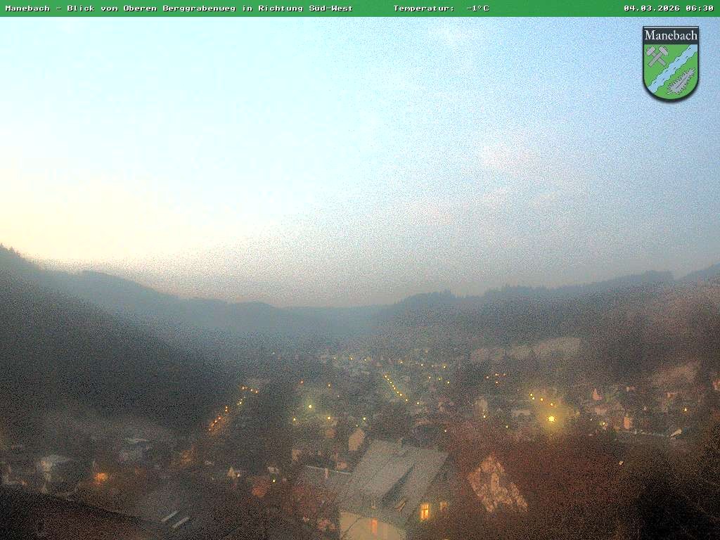 Archiv Foto Webcam Ilmenau - Blick auf Manebach
