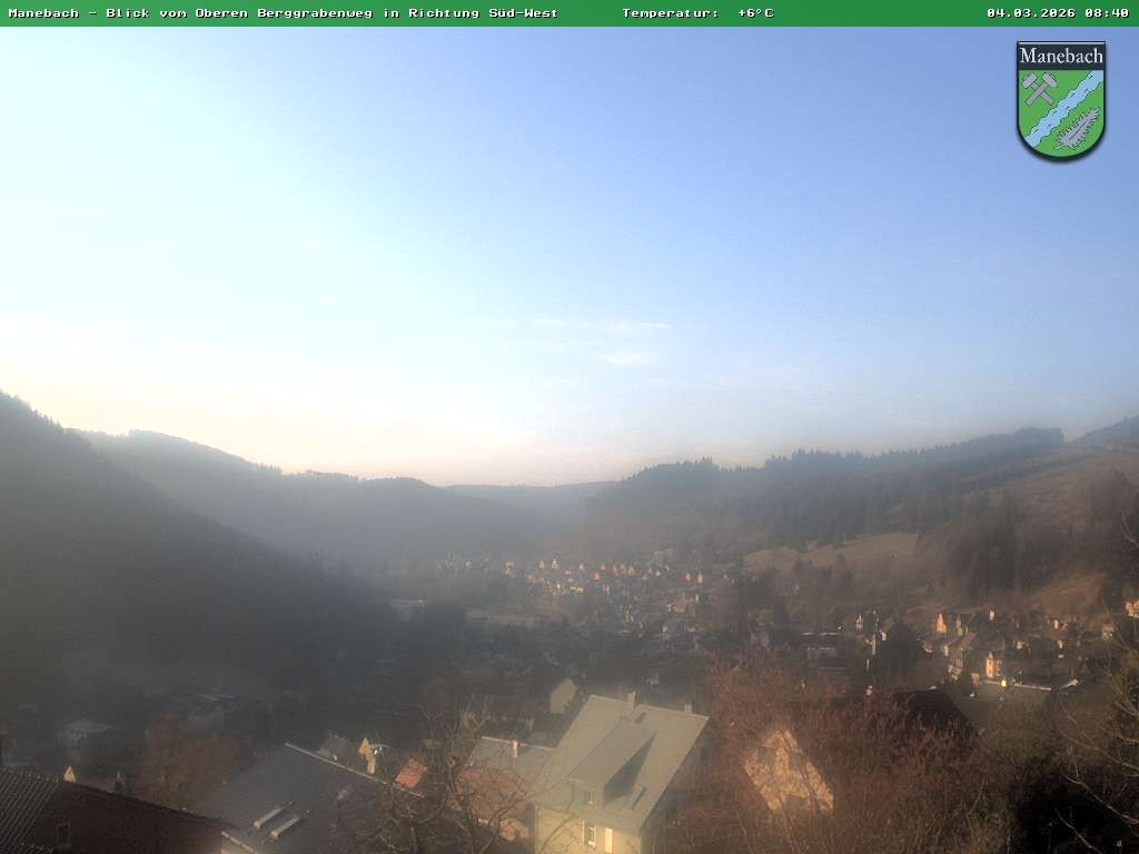 Archiv Foto Webcam Ilmenau - Blick auf Manebach