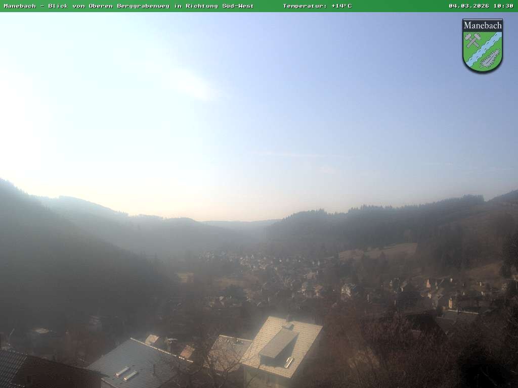 Archiv Foto Webcam Ilmenau - Blick auf Manebach