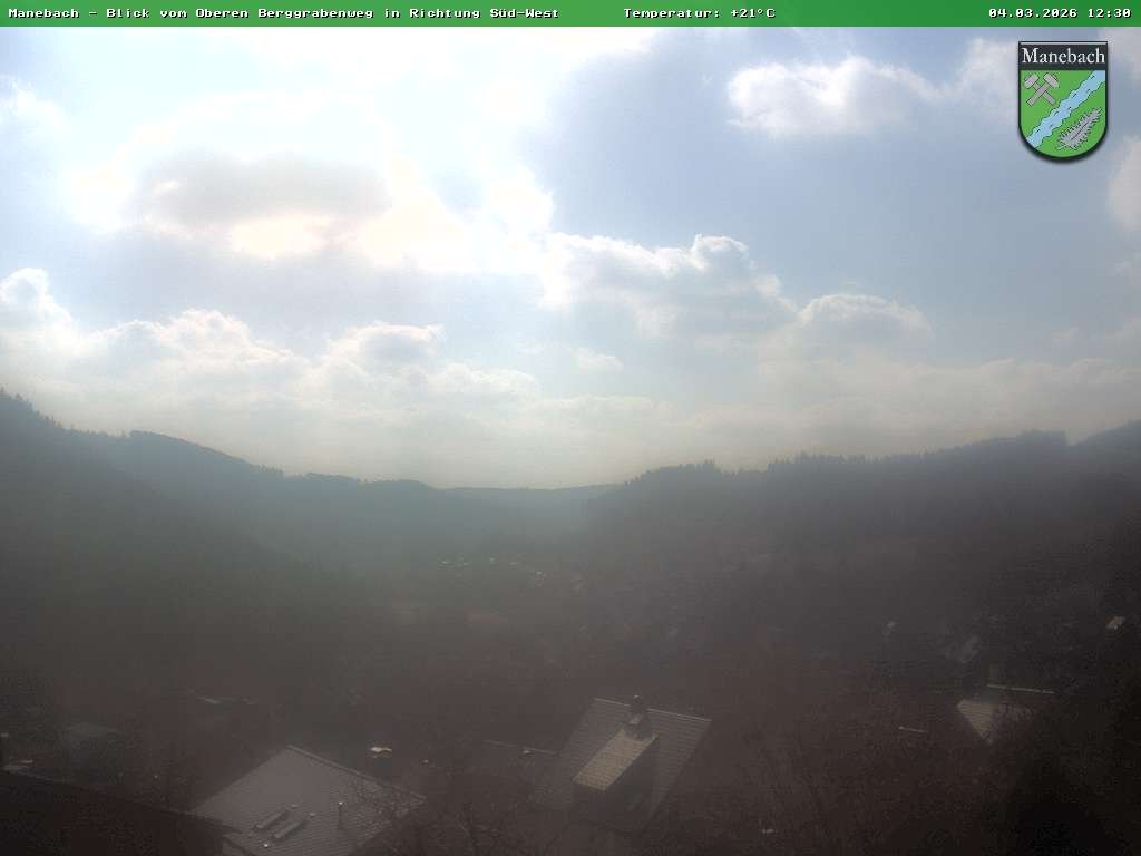 Archiv Foto Webcam Ilmenau - Blick auf Manebach