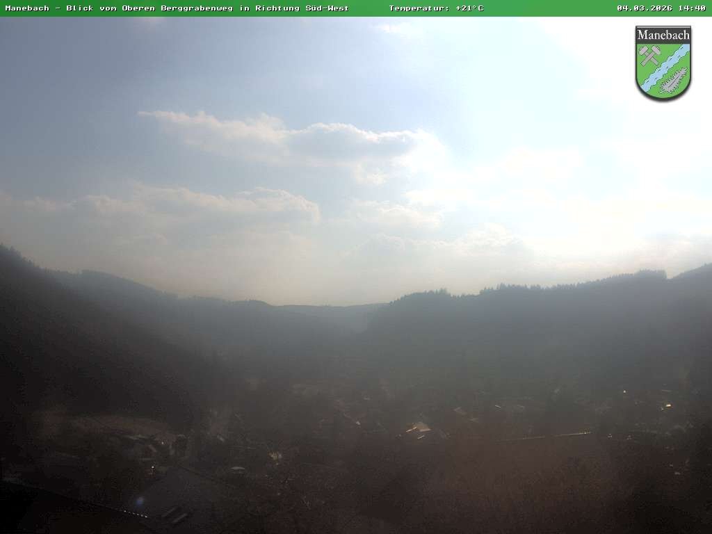 Archiv Foto Webcam Ilmenau - Blick auf Manebach