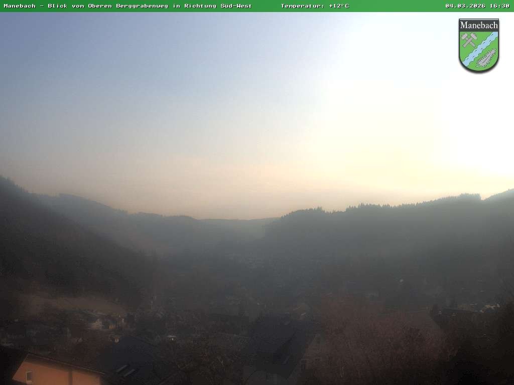 Archiv Foto Webcam Ilmenau - Blick auf Manebach