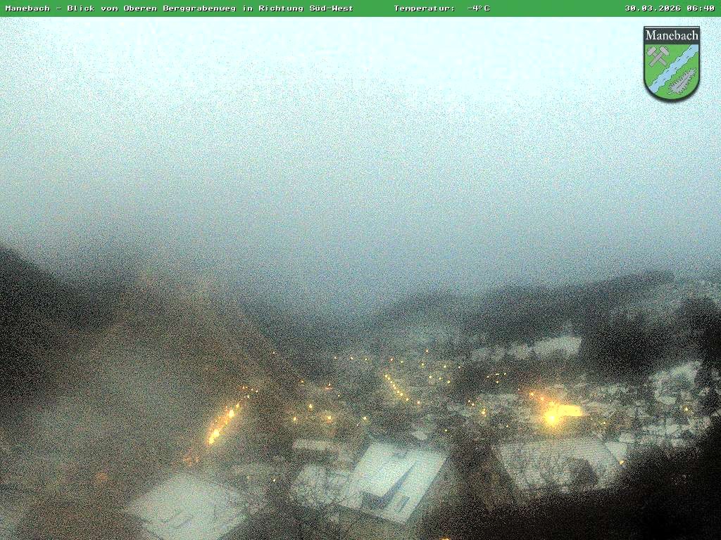 Archiv Foto Webcam Ilmenau - Blick auf Manebach