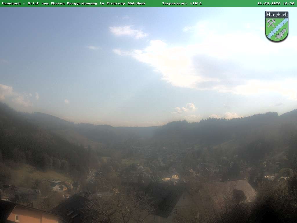 Archiv Foto Webcam Ilmenau - Blick auf Manebach
