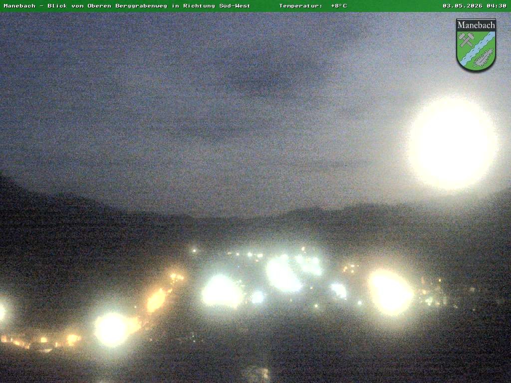 Archiv Foto Webcam Ilmenau - Blick auf Manebach