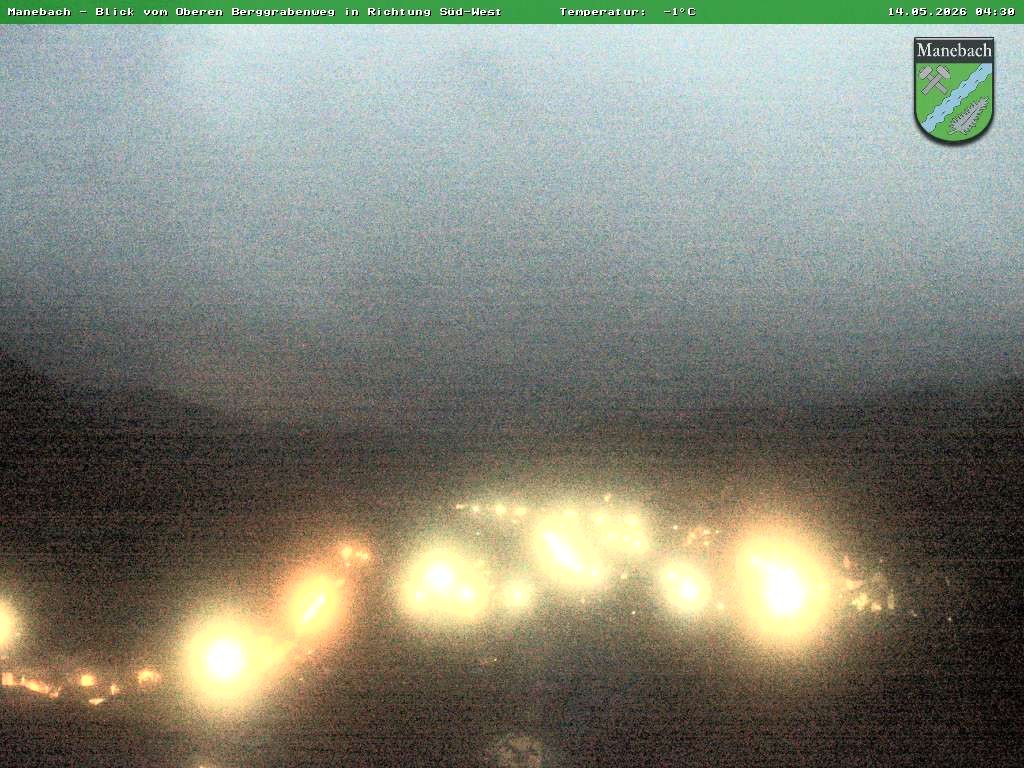 Archiv Foto Webcam Ilmenau - Blick auf Manebach