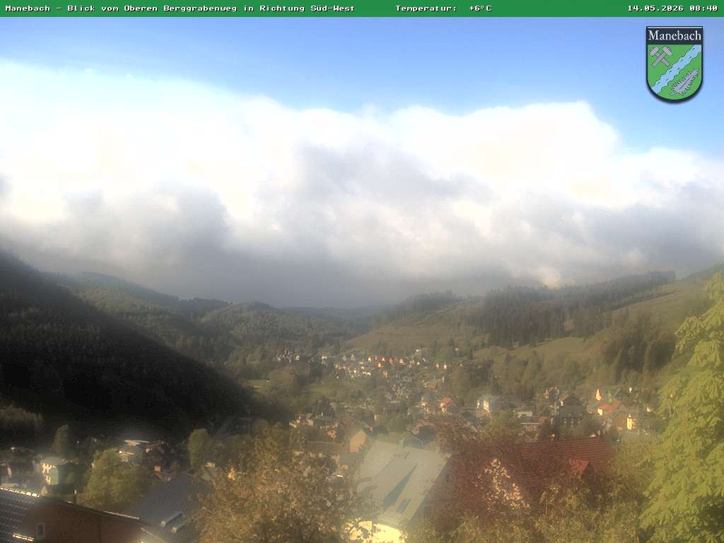 Archiv Foto Webcam Ilmenau - Blick auf Manebach