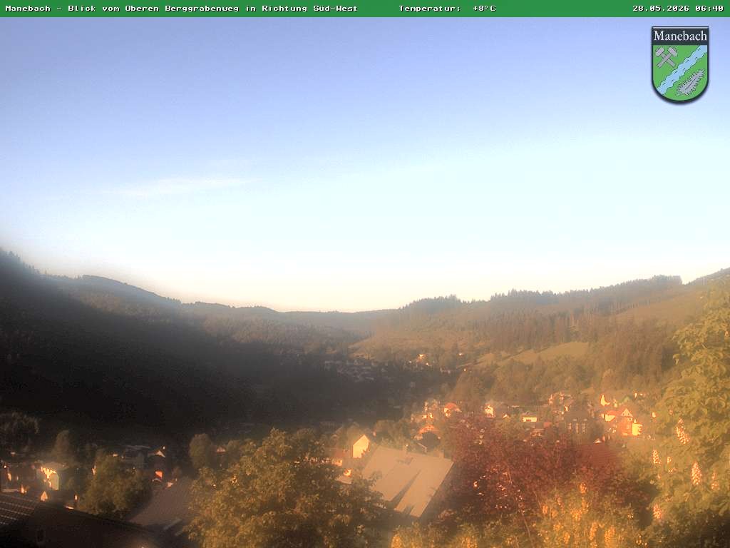 Archived image Webcam Ilmenau: View Manebach