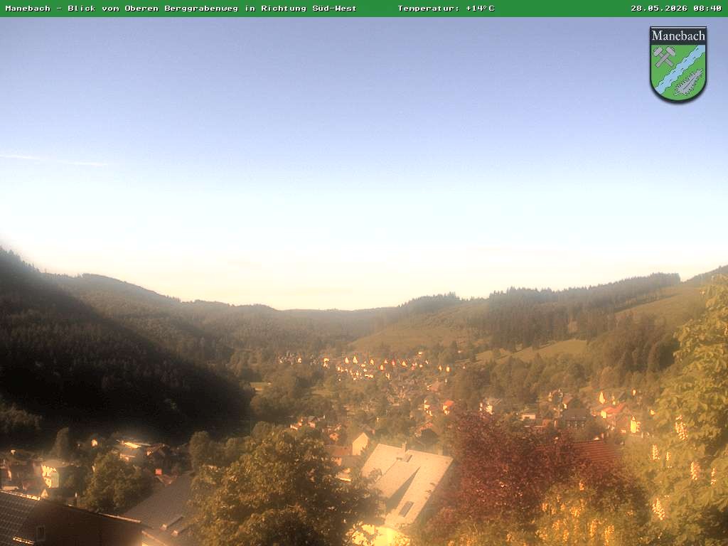 Archived image Webcam Ilmenau: View Manebach