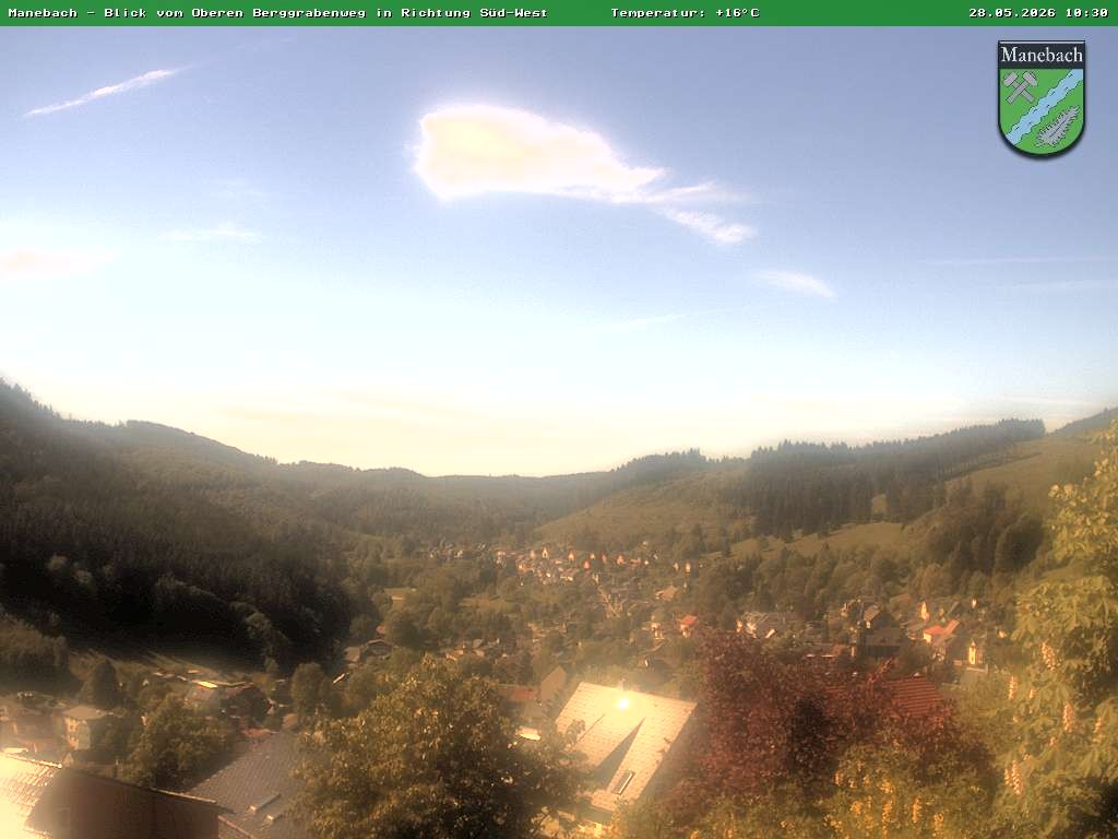 Archived image Webcam Ilmenau: View Manebach