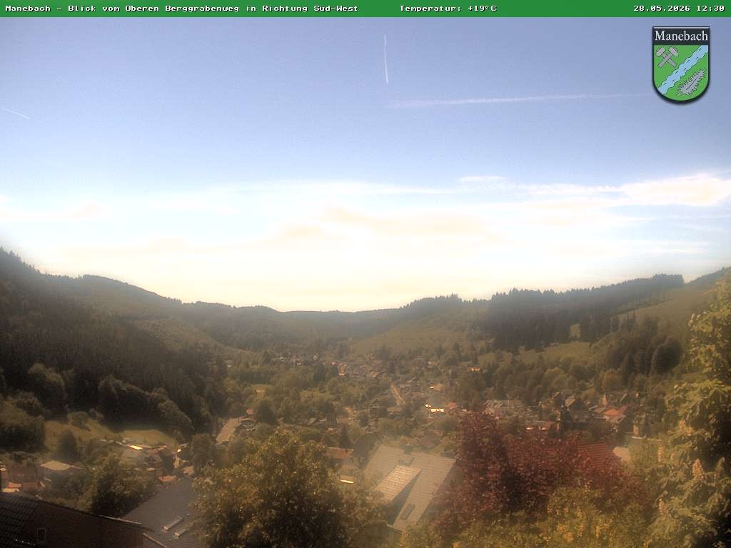 Archived image Webcam Ilmenau: View Manebach