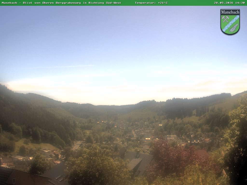 Archived image Webcam Ilmenau: View Manebach