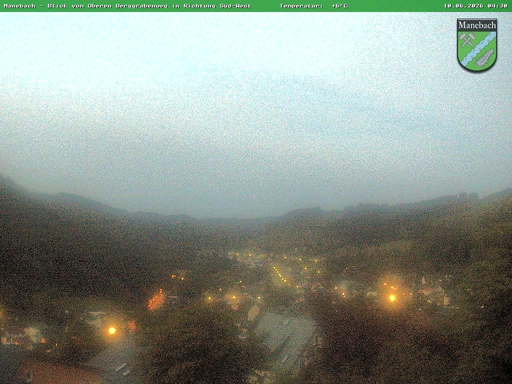 Archiv Foto Webcam Ilmenau - Blick auf Manebach