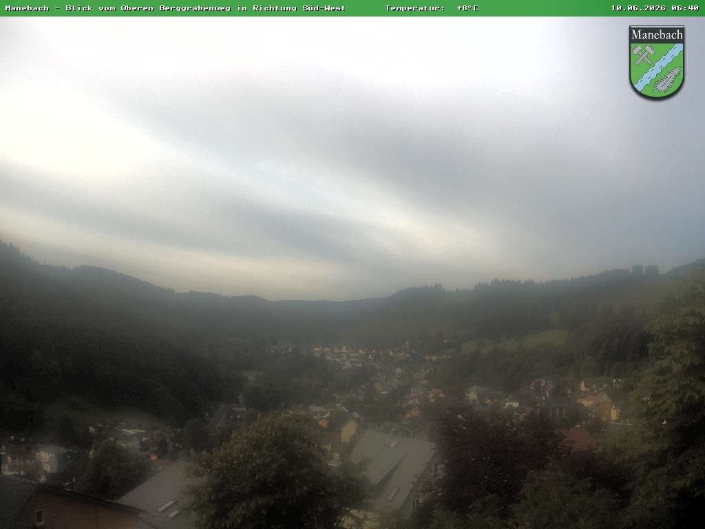 Archiv Foto Webcam Ilmenau - Blick auf Manebach