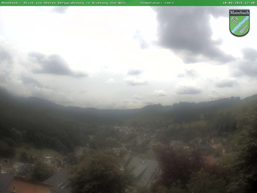 Archiv Foto Webcam Ilmenau - Blick auf Manebach