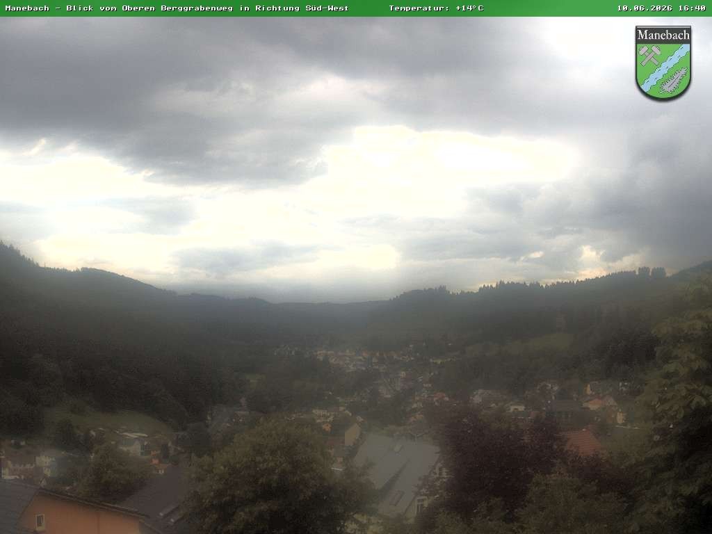 Archiv Foto Webcam Ilmenau - Blick auf Manebach