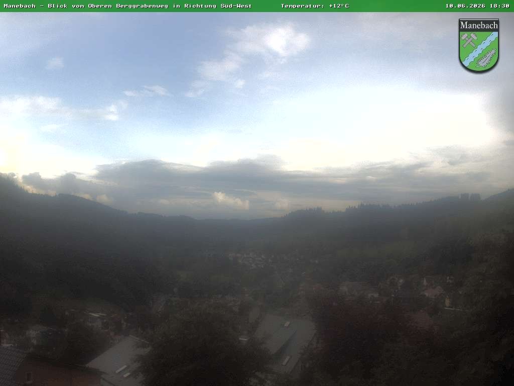 Archiv Foto Webcam Ilmenau - Blick auf Manebach