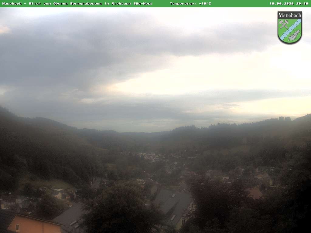 Archiv Foto Webcam Ilmenau - Blick auf Manebach