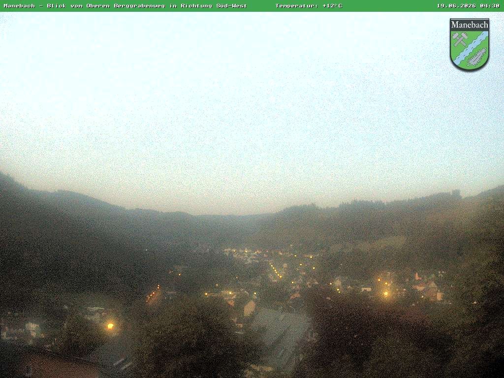Archiv Foto Webcam Ilmenau - Blick auf Manebach