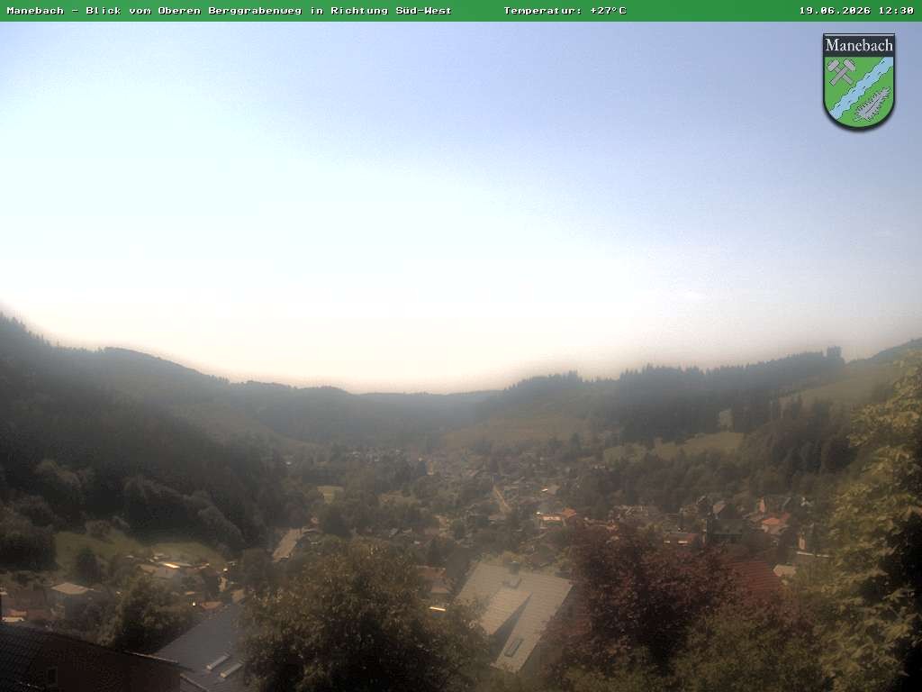 Archiv Foto Webcam Ilmenau - Blick auf Manebach