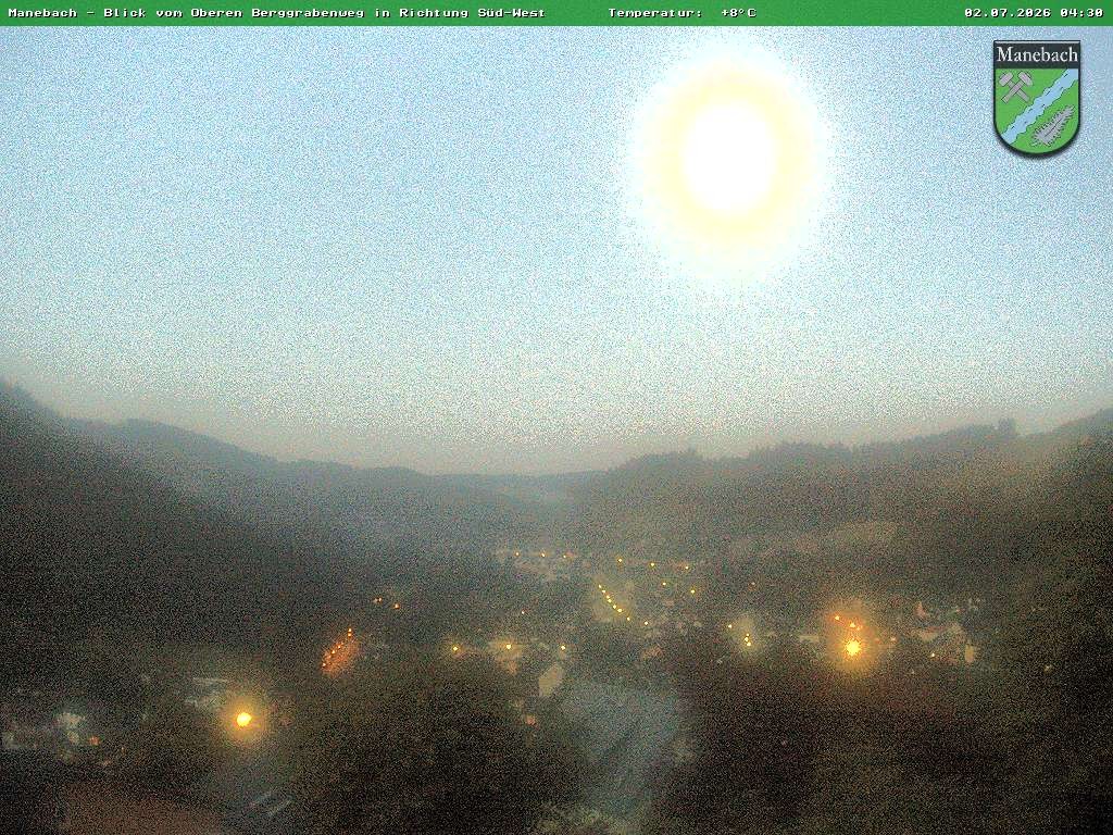 Archiv Foto Webcam Ilmenau - Blick auf Manebach