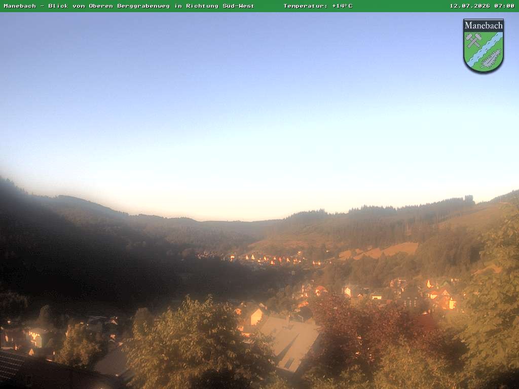 Archived image Webcam Ilmenau: View Manebach