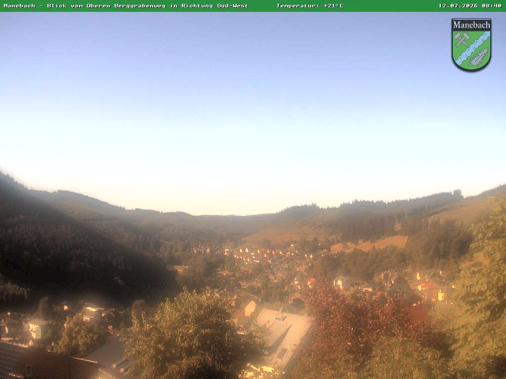 Archived image Webcam Ilmenau: View Manebach