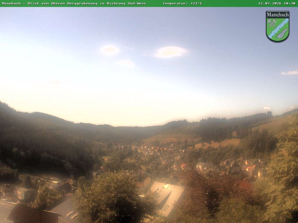 Archived image Webcam Ilmenau: View Manebach
