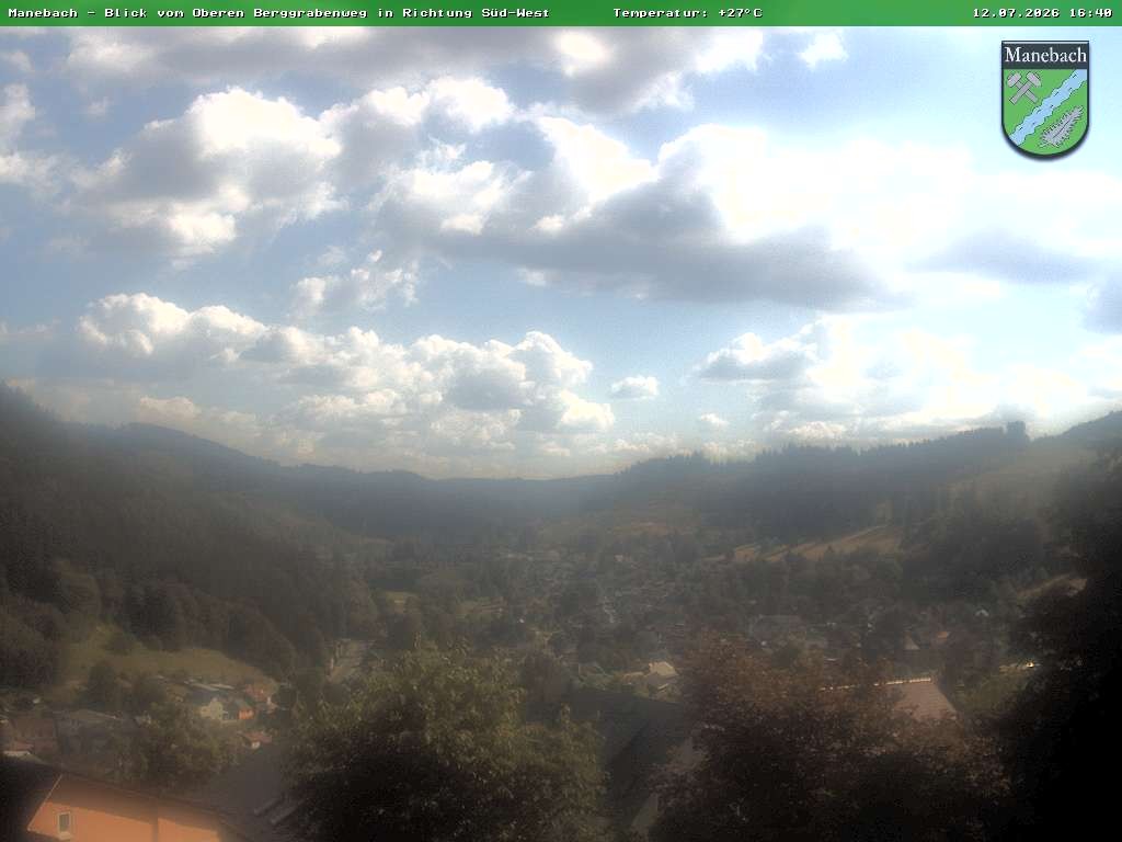 Archived image Webcam Ilmenau: View Manebach