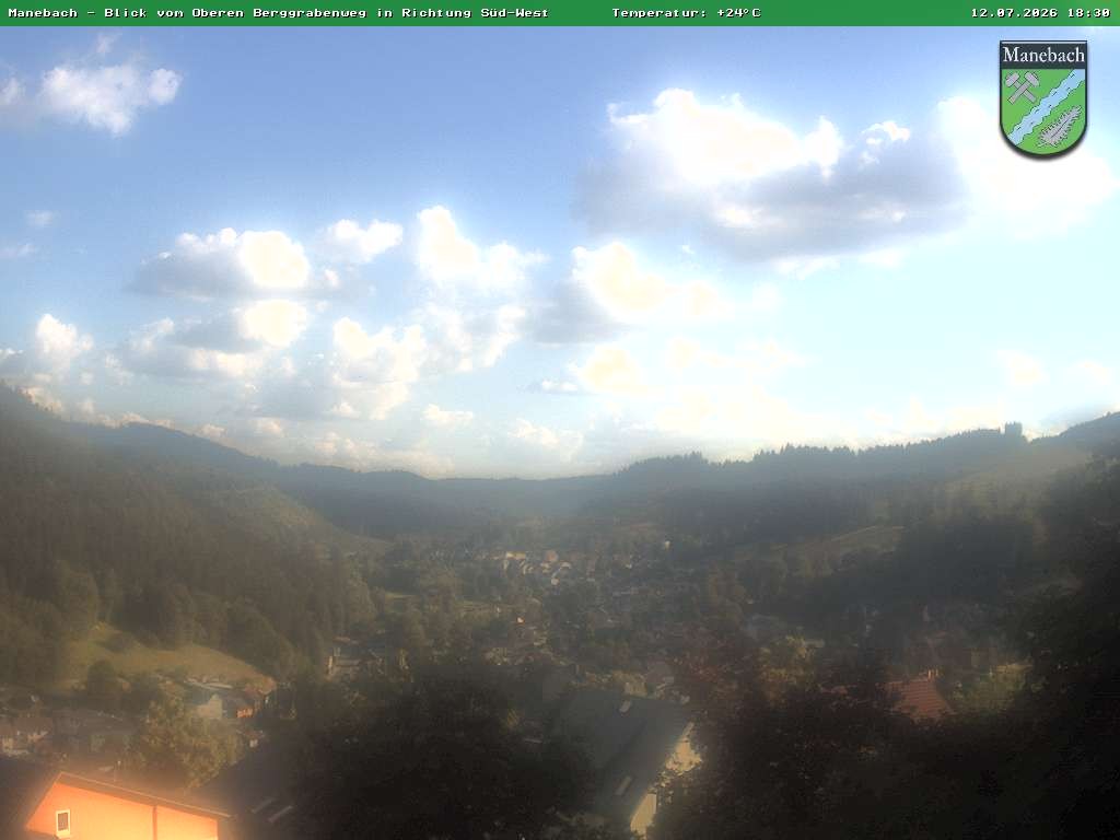 Archived image Webcam Ilmenau: View Manebach