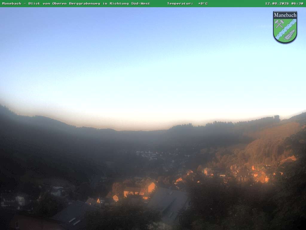 Archiv Foto Webcam Ilmenau - Blick auf Manebach
