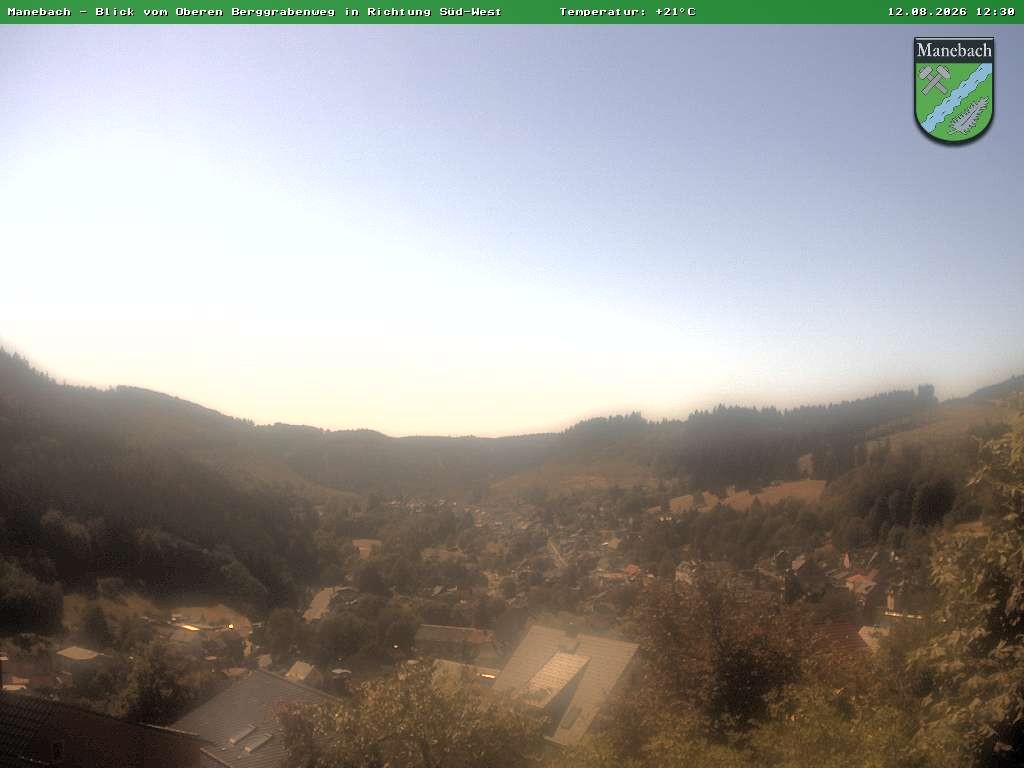 Archiv Foto Webcam Ilmenau - Blick auf Manebach