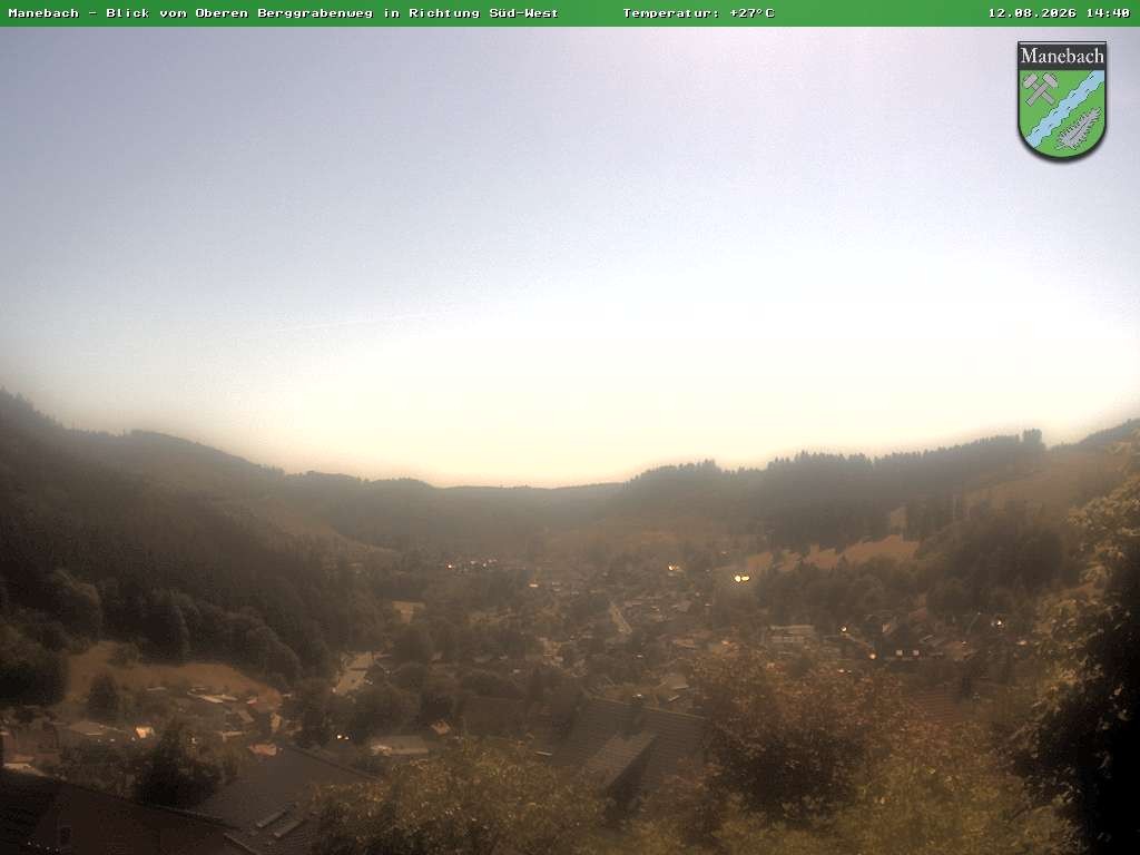 Archiv Foto Webcam Ilmenau - Blick auf Manebach