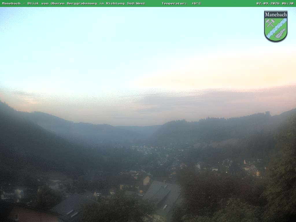 Archiv Foto Webcam Ilmenau - Blick auf Manebach