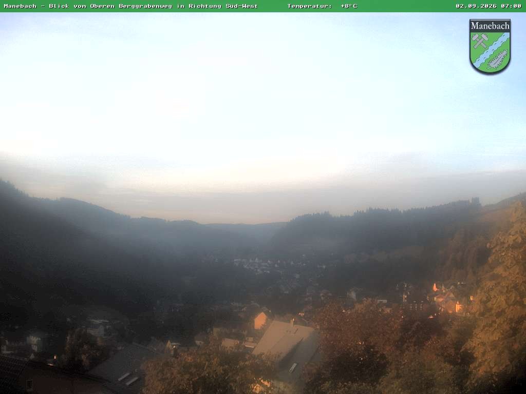 Archiv Foto Webcam Ilmenau - Blick auf Manebach