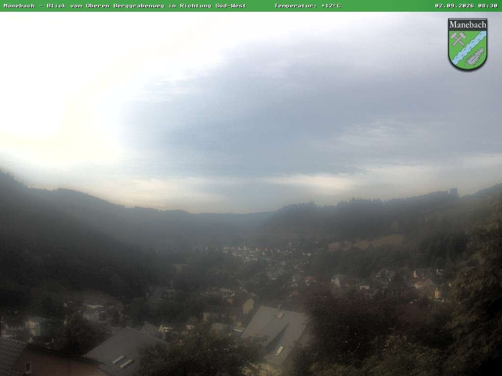 Archiv Foto Webcam Ilmenau - Blick auf Manebach