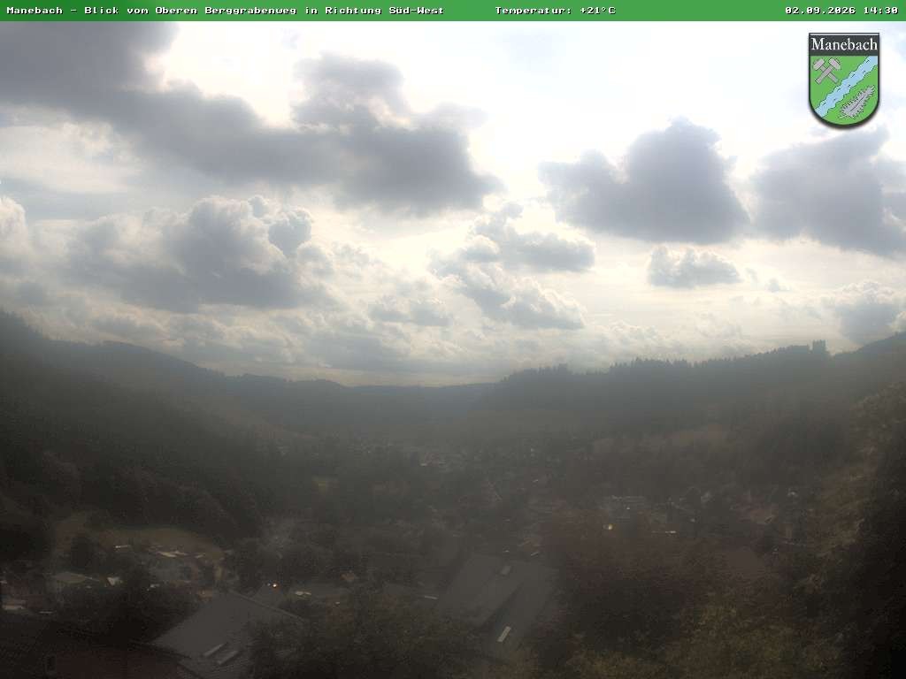 Archiv Foto Webcam Ilmenau - Blick auf Manebach