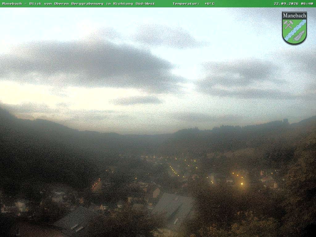 Archiv Foto Webcam Ilmenau - Blick auf Manebach