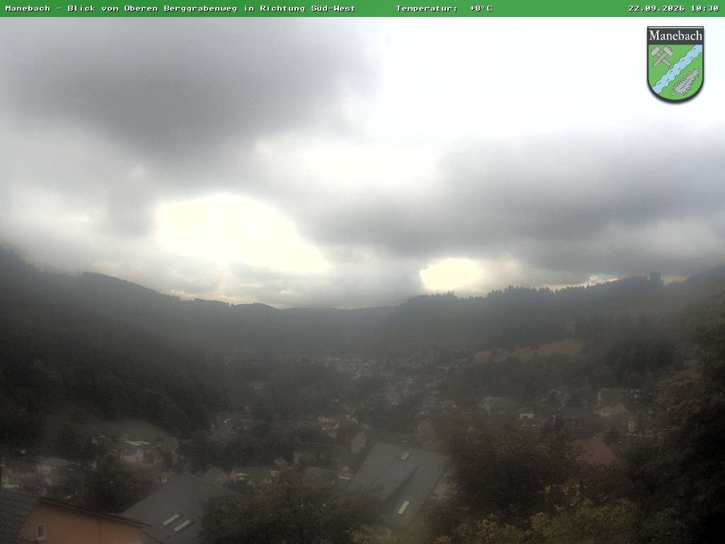 Archiv Foto Webcam Ilmenau - Blick auf Manebach